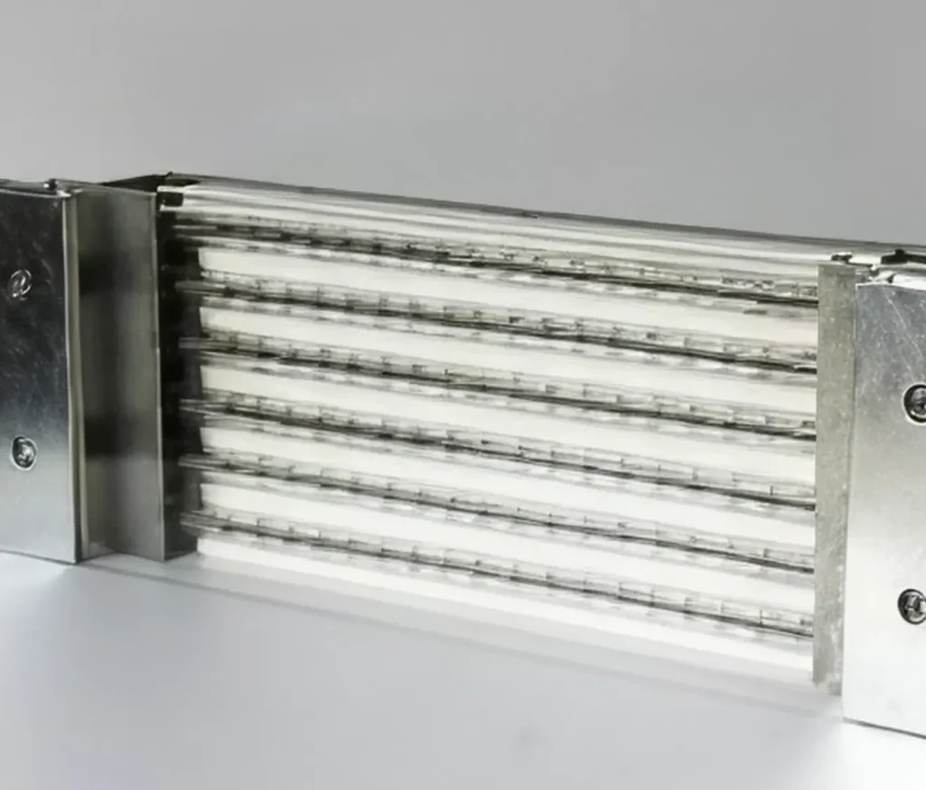 Rectangular infrared heating unit
