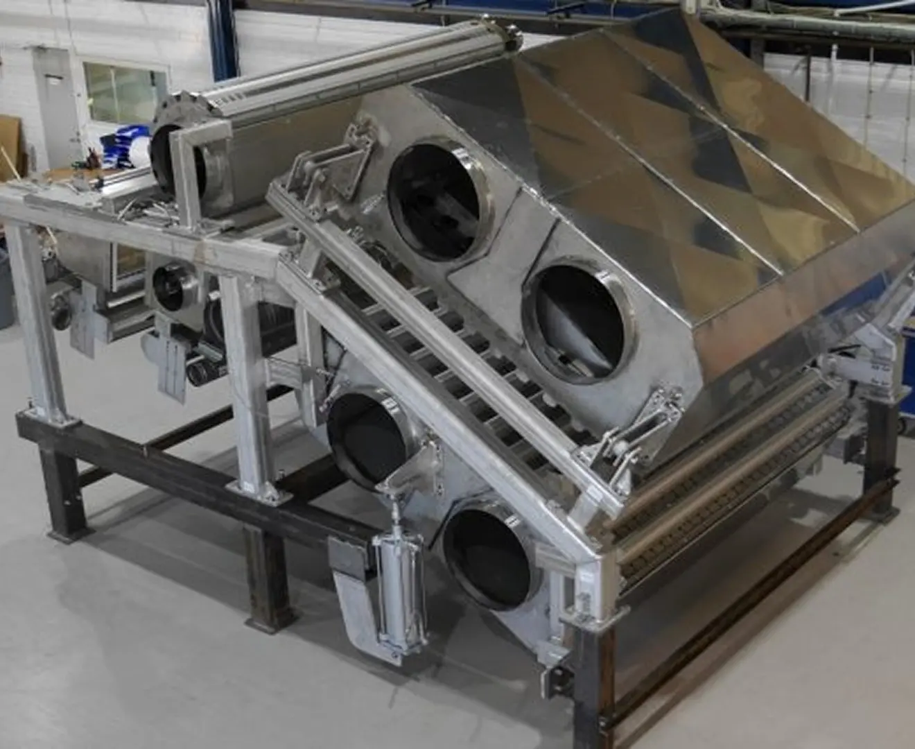Industrial infrared drying module in stainless steel